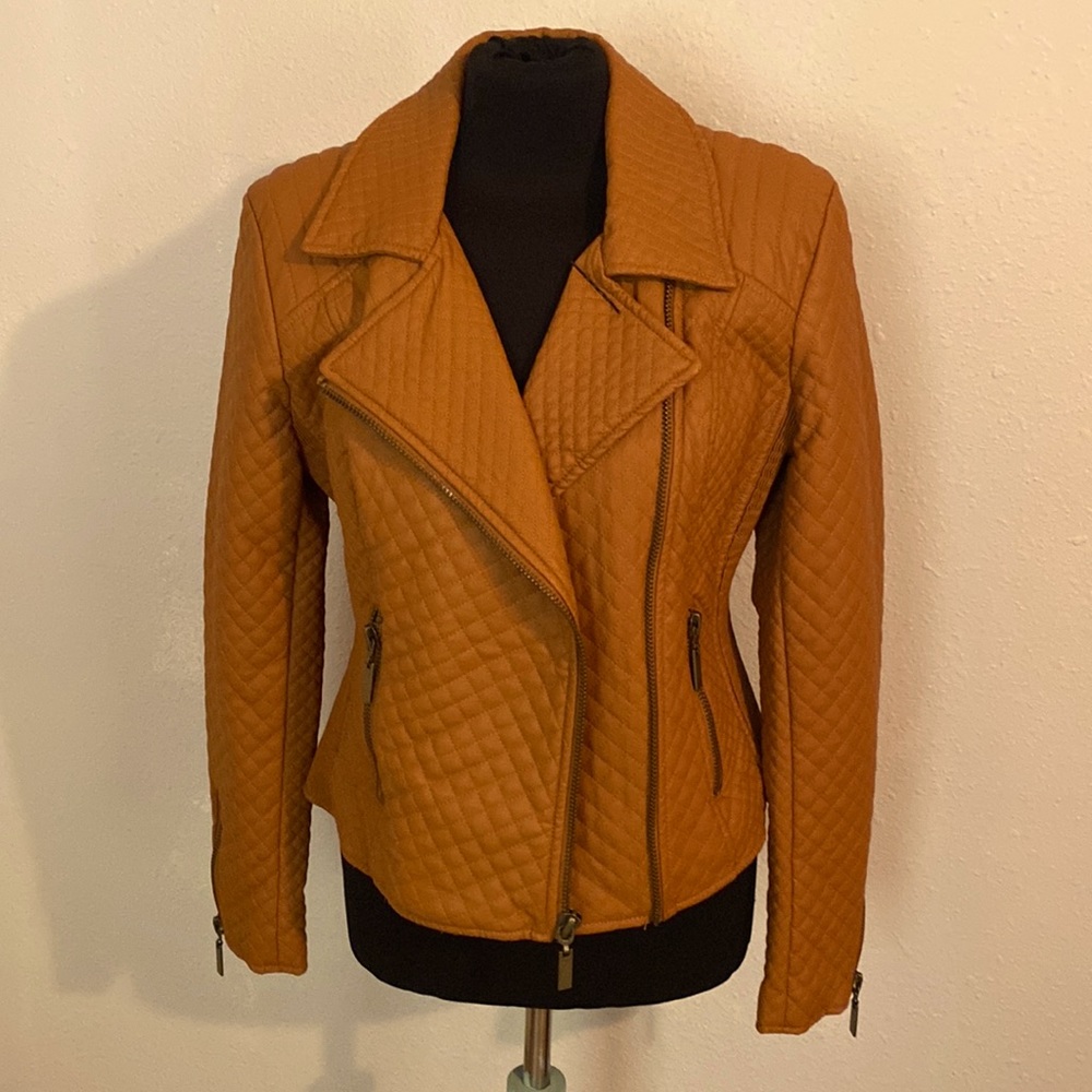 Vegan leather Moto jacket.  NWOT Never worn
